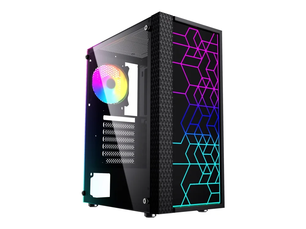 Gembird Fornax 2500 - mid tower - ATX - Kotelot - Tower - Musta
