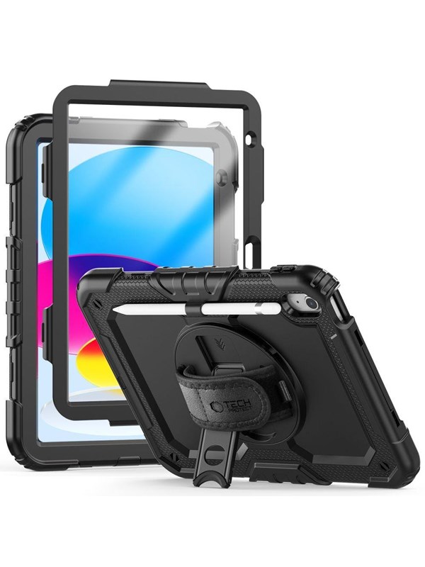 Tech-Protect Solid360 Apple iPad 10.9" 2022 - tabletin kotelo musta