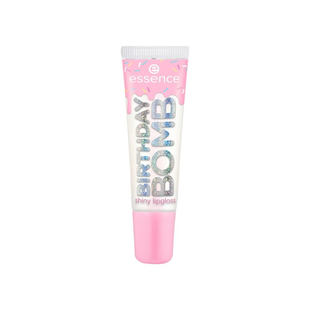 Essence Birthday Bomb kirkas huulikiilto una kirkas kiilto väri 01 Kakku My Day 10 ml