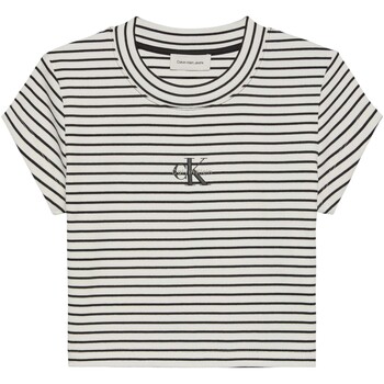 Calvin Klein Jeans Paita musta / valkoinen