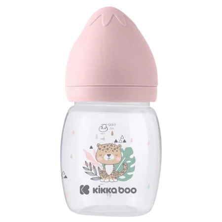 Kikka Boo Anti-Colic Savanna Pink Baby Feeding Bottle – 180 ml