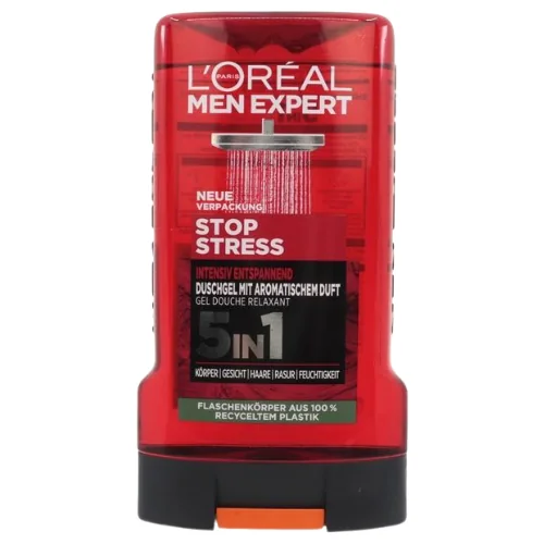 L'Oréal Men Expert Stop Stress 5-In-1 Suihkugeeli - 250 ml