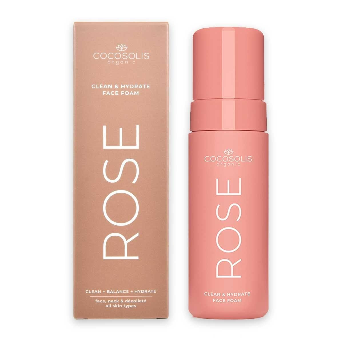 Cocosolis Rose Puhdas ja kosteutettu kasvovaahto 150 ml