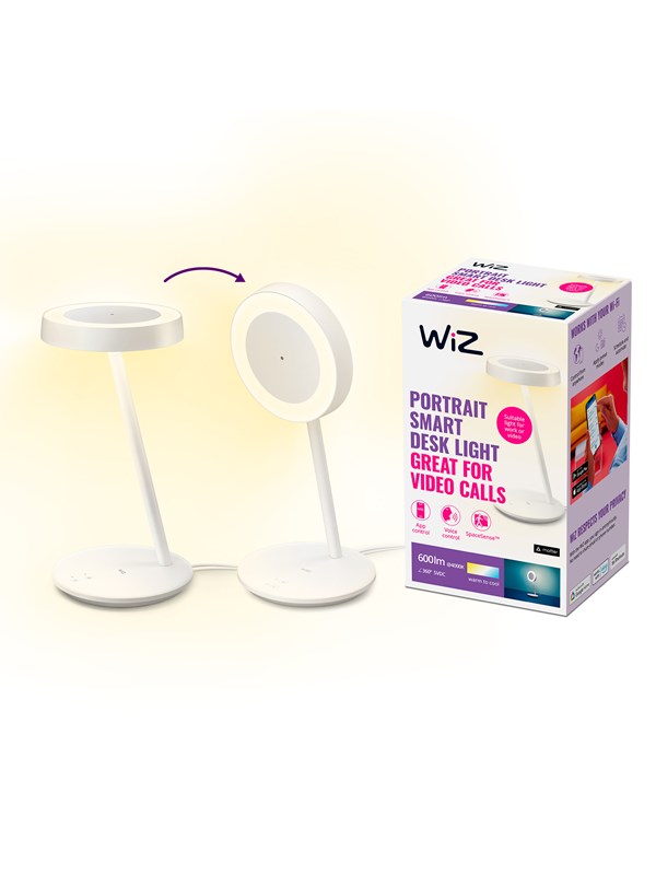 WiZ Portrait Smart skrivbordslampa/belysning för videosamtal 600lm