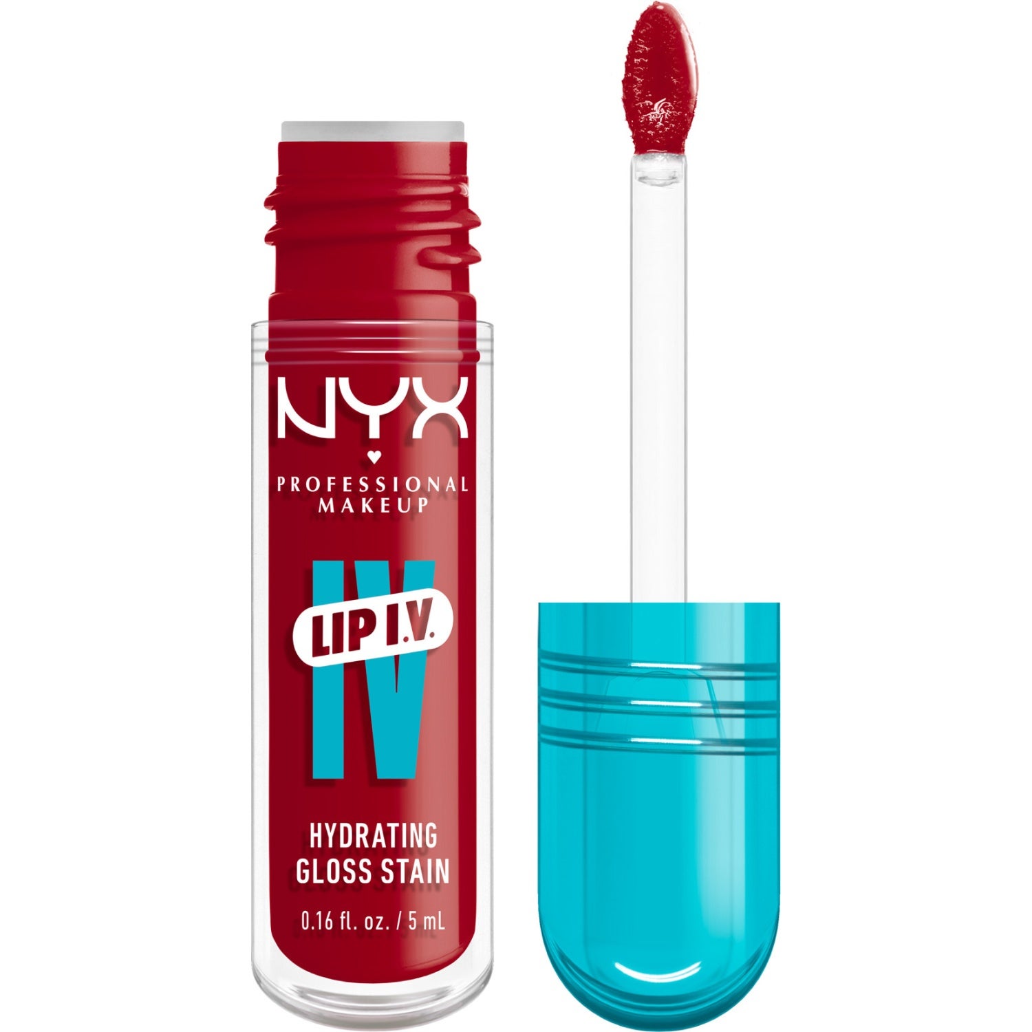NYX Professional Makeup Lip I.V. Hydrating Gloss Stain Lip gloss 22 Cherry Drenched - 5 g