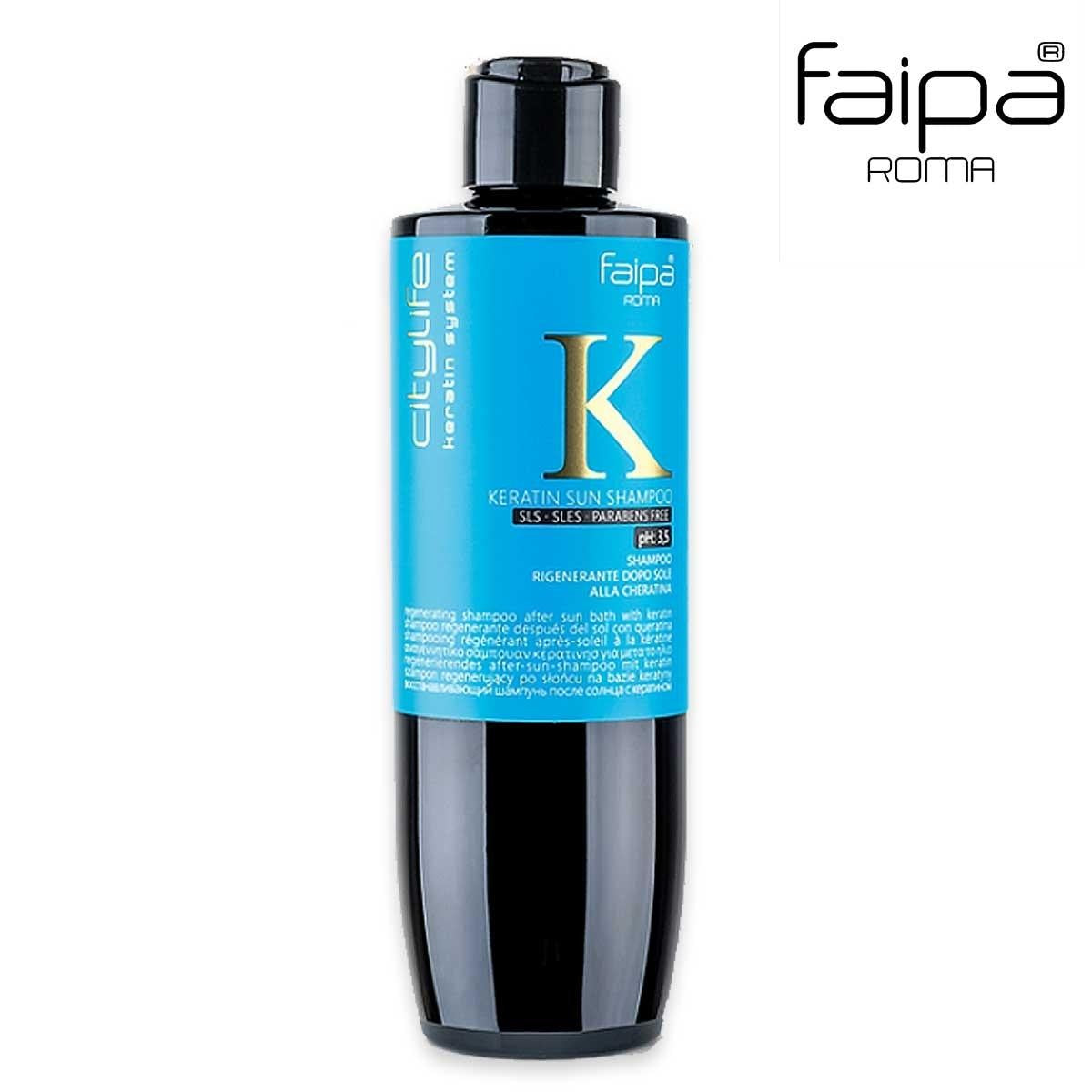 Faipa citylife keratiini aurinkoshampoo 250 ml