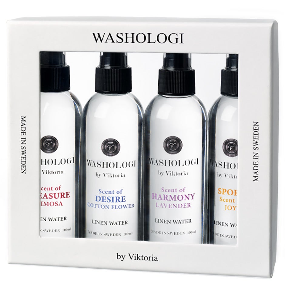 Washologi Gift Box - Cotton Flower, Lavendel, Mimosa & Jasmine 400 ml