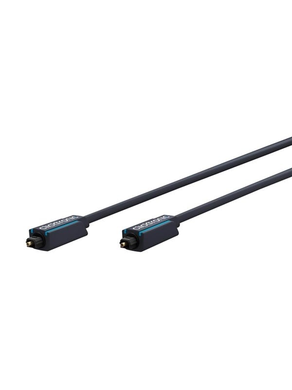 ClickTronic Toslink-kabel Premiumkabel | 1x Toslink-kontakt 1x Toslink-kontakt | 1,0 m | Polymerfiberoptisk kabel
