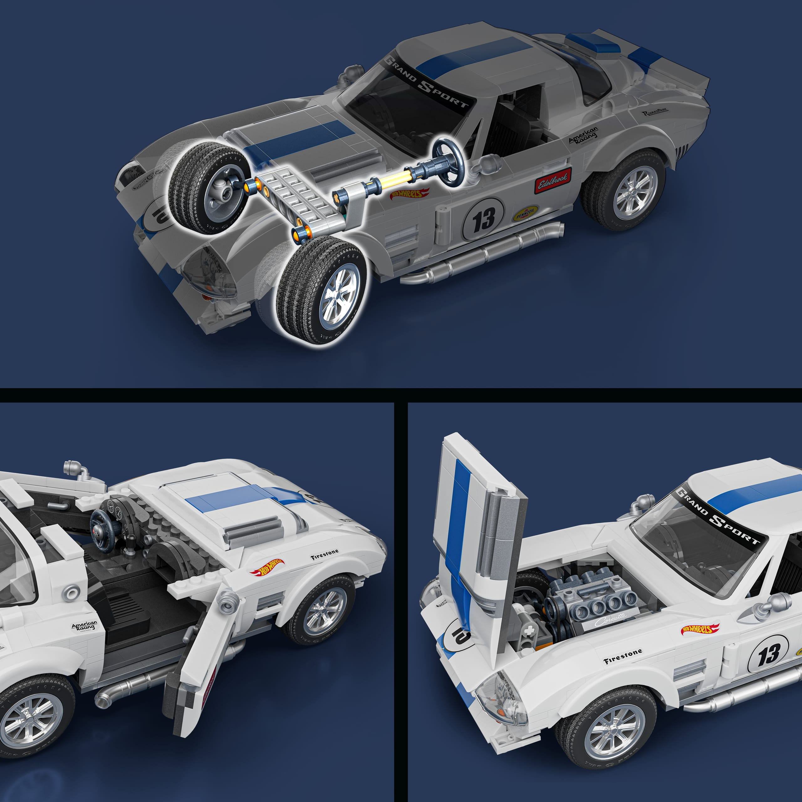 Corvette Grand Sport -mallisarja, mittakaava 1:16, kustomoidut osat