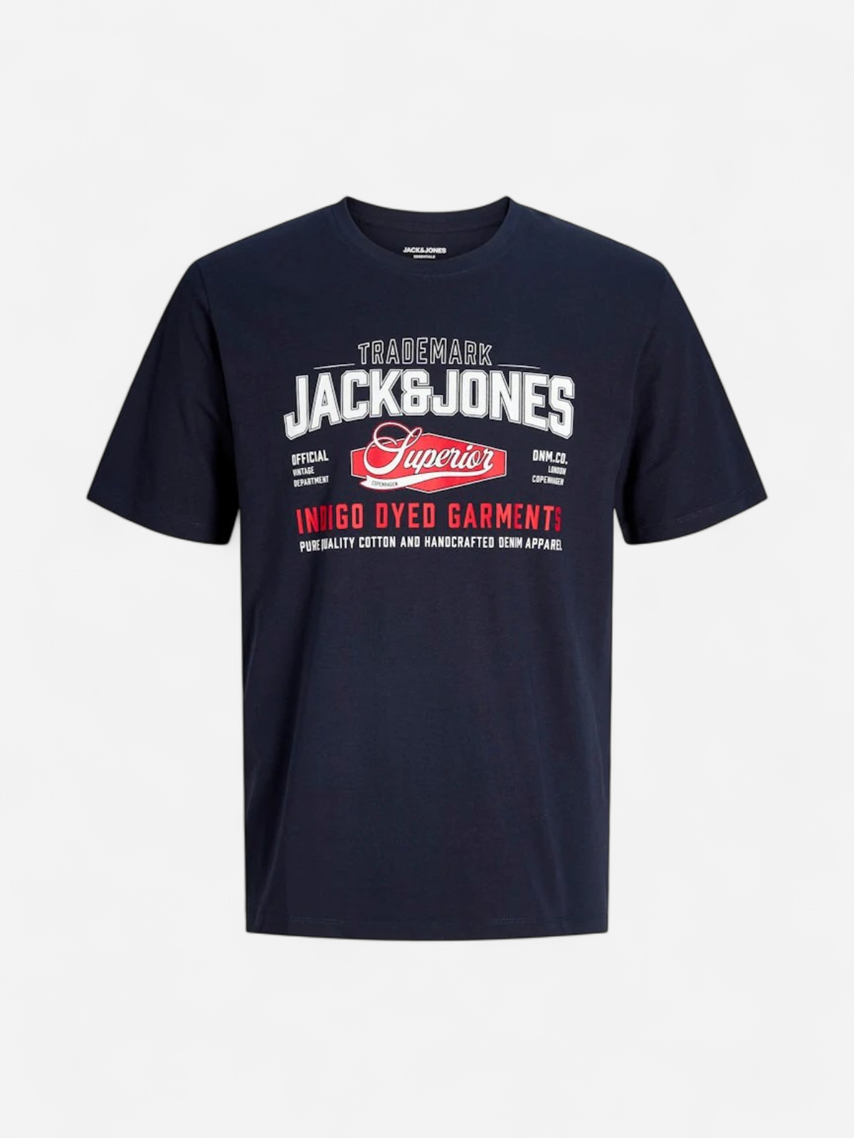 JACK & JONES Paita  tummansininen / grenadiini / valkoinen