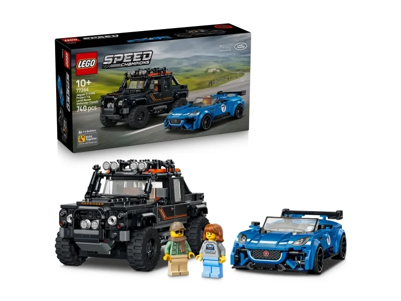 LEGO Speed Champions 77264 Jaguar Project 7 ja Land Rover Defender