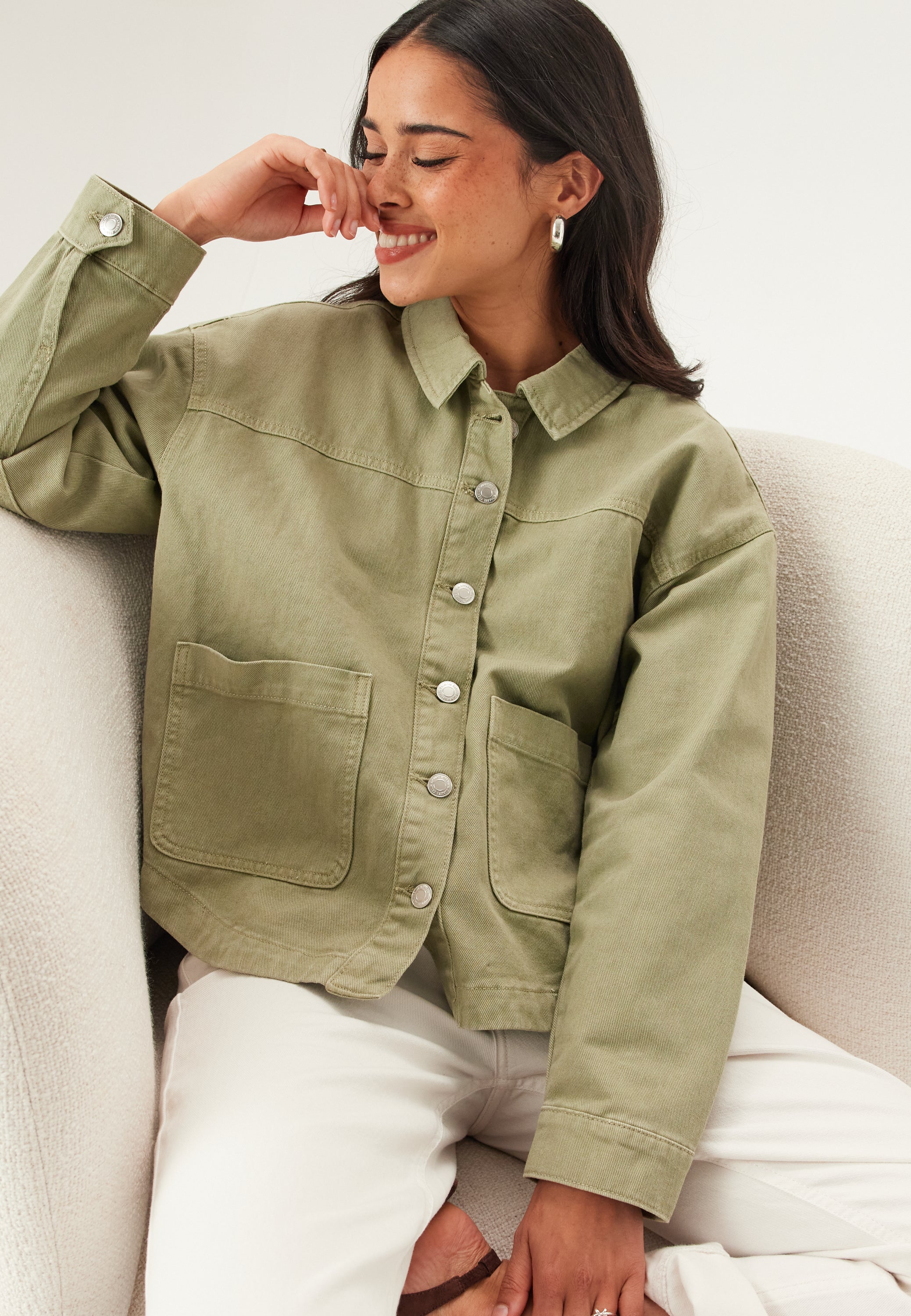 VERO MODA Välikausitakki 'VMJAMIE' khaki