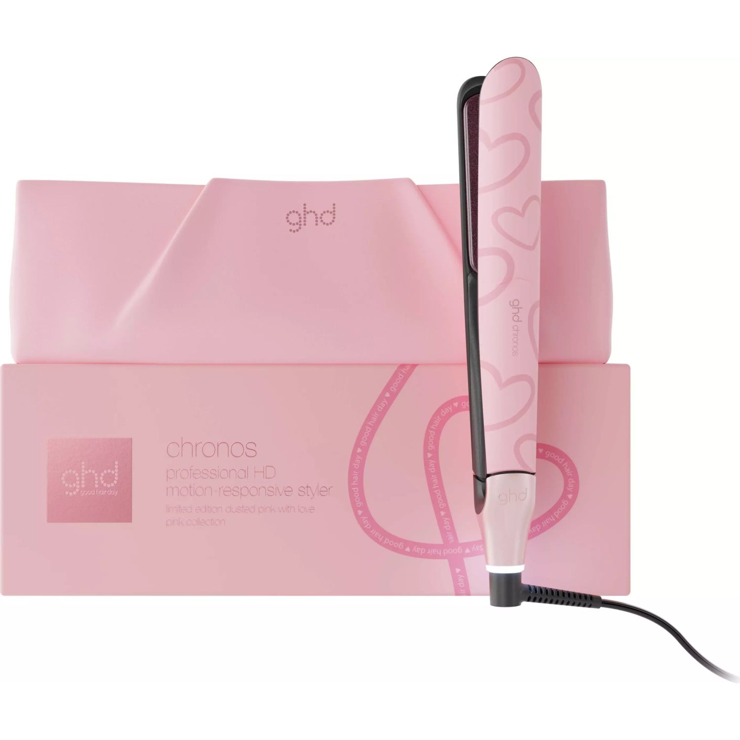 ghd Chronos Limited Edition Hair Straightener Dusted Pink With Love - 1 pce