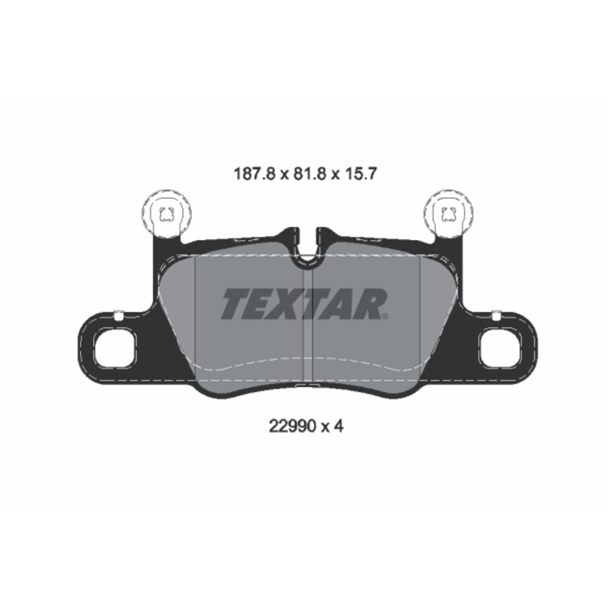 Jarrupalat, levyjarru TEXTAR 2299001