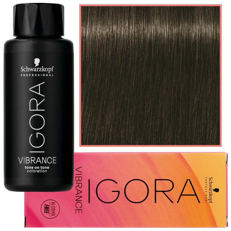 Schwarzkopf Professional Igora Vibrance – Ammoniakiton puolikestävä hiusväri 60ml 5-16 | Vaalea kastanja Cendre Suklaa