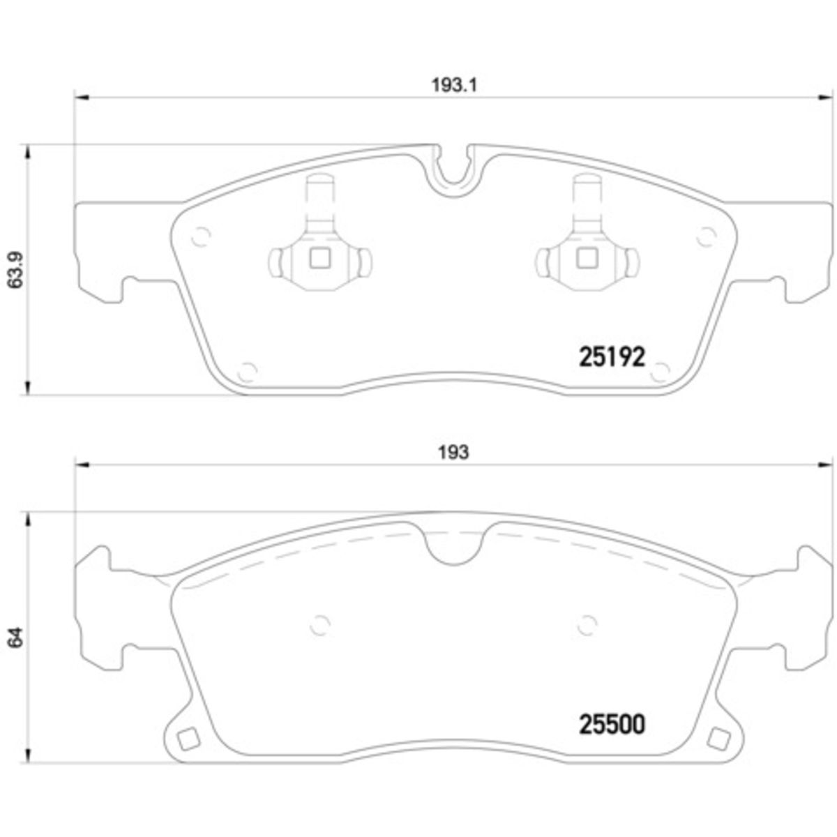 Jarrupalat, levyjarru BREMBO P 50 109
