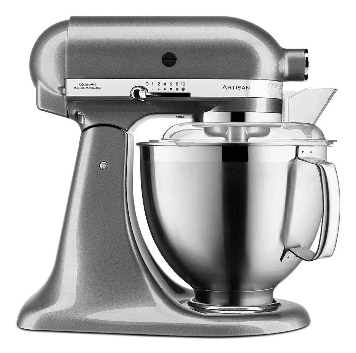 KitchenAid ARTISAN 5KSM185PS, 4,8 L, Sølv, 220 rpm, 3 L, 1,454 m, Rustfrit stål, ruostumaton stål