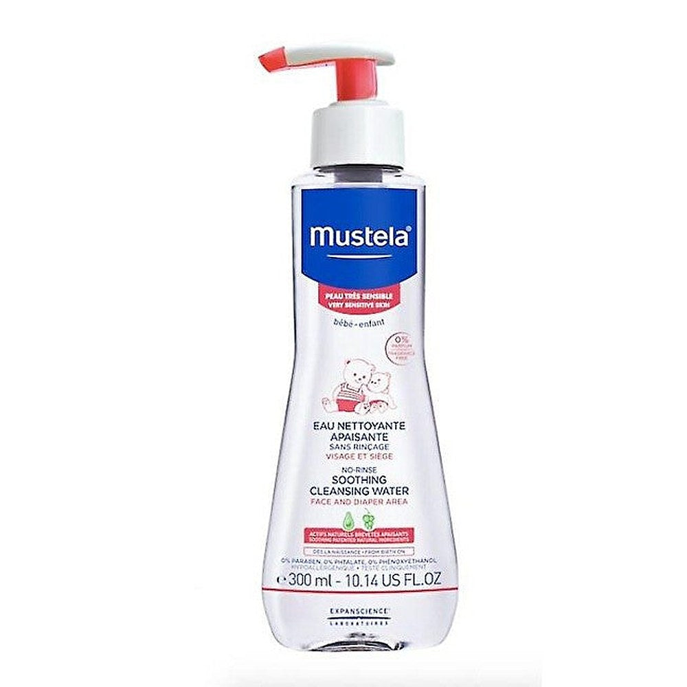 Mustela Bébé Rauhoittava Puhdistusvesi Ilman Huuhtelua - 300ml