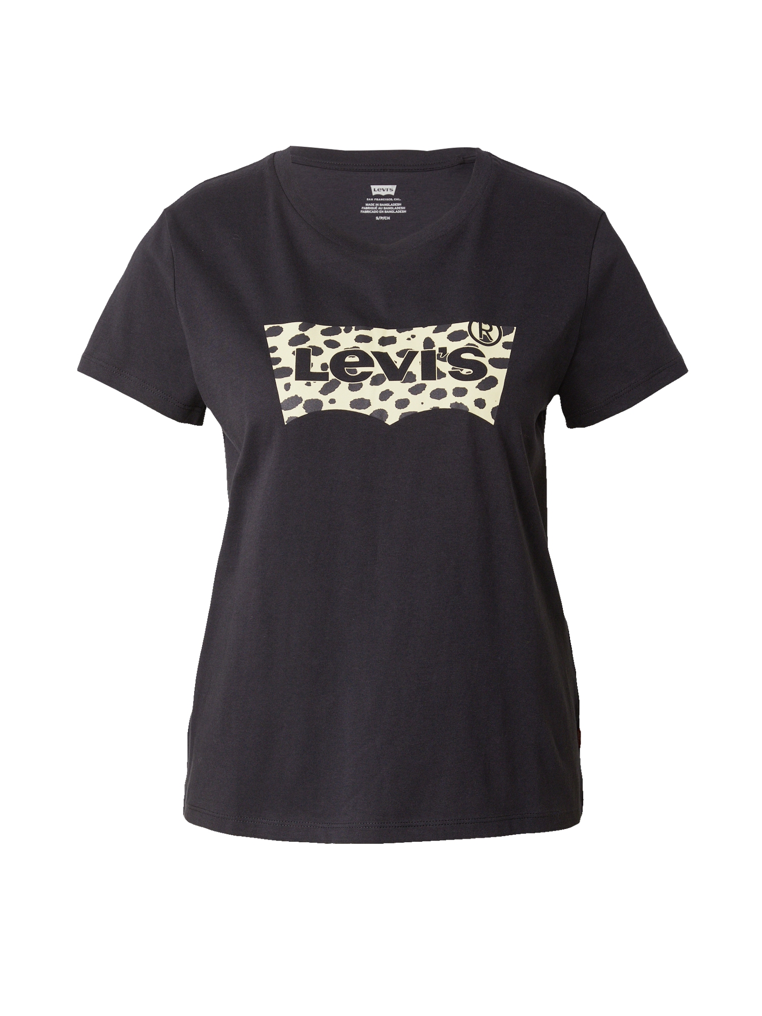 LEVI'S ® Paita 'Perfect Tee' ecru / musta