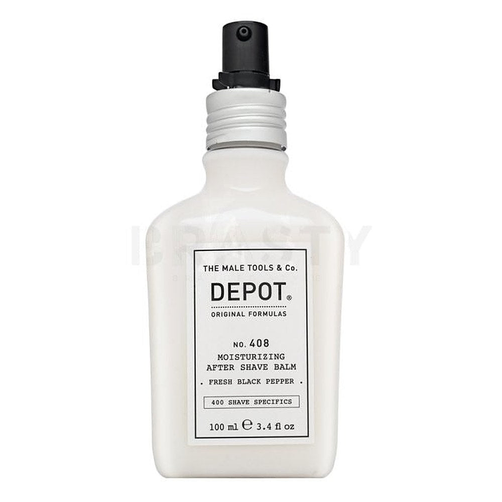 Depot, 400 Parranajotiedot nro 408, Raikas mustapippuri, Kosteuttava partabalsami, 100ml