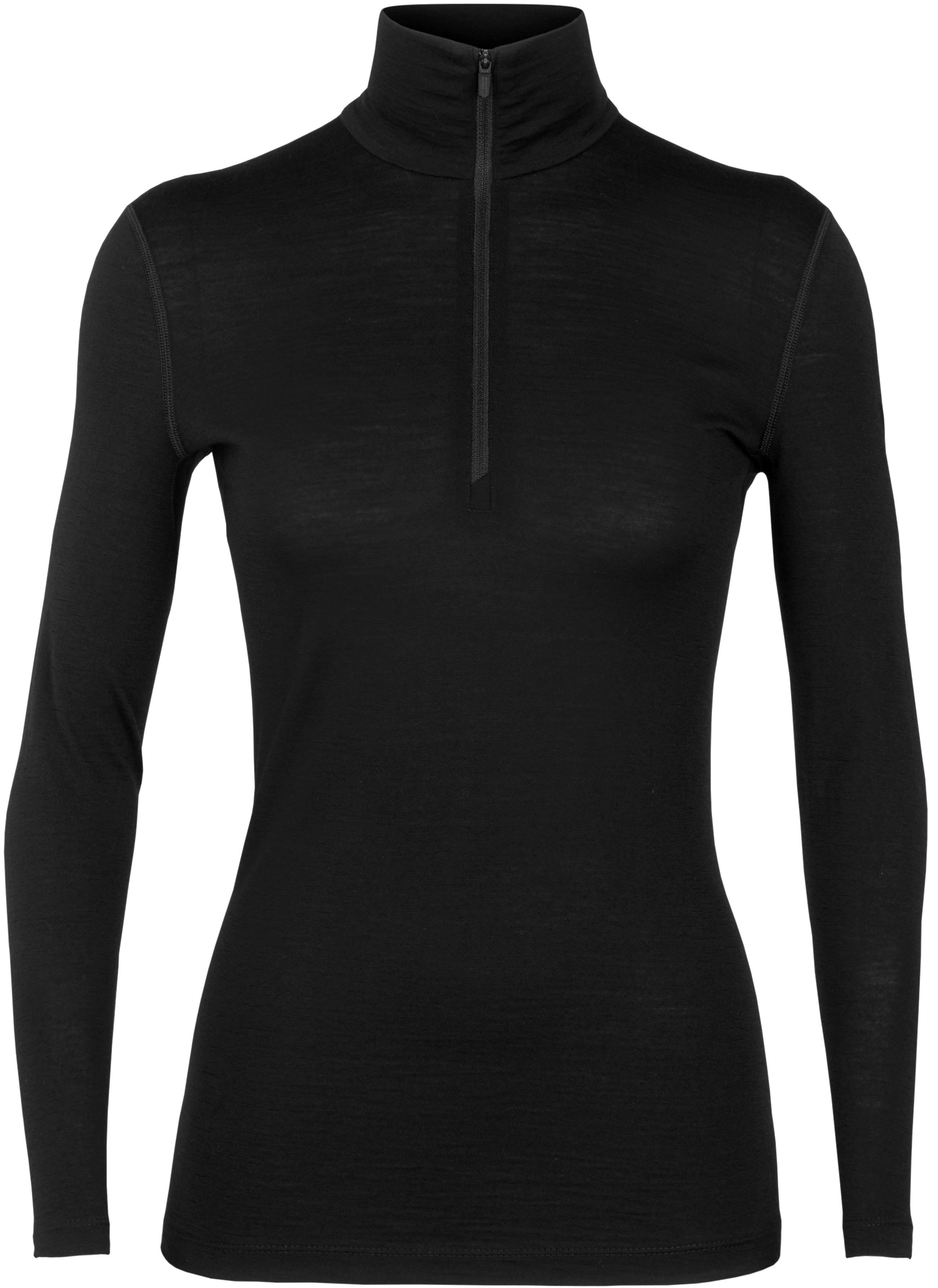Icebreaker W 200 Oasis LS HalfZip Black - XS