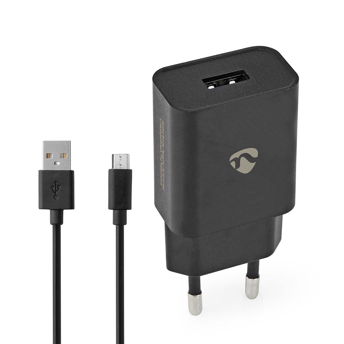 USB-A seinälaturi 12W pikalatauksella ja Micro USB-kaapelilla