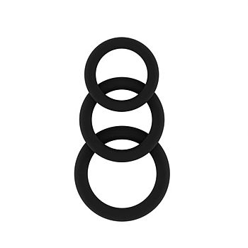 SONO - Penisrengassetti, Nr 25, silikoniset penisrenkaat, kolme kokoa