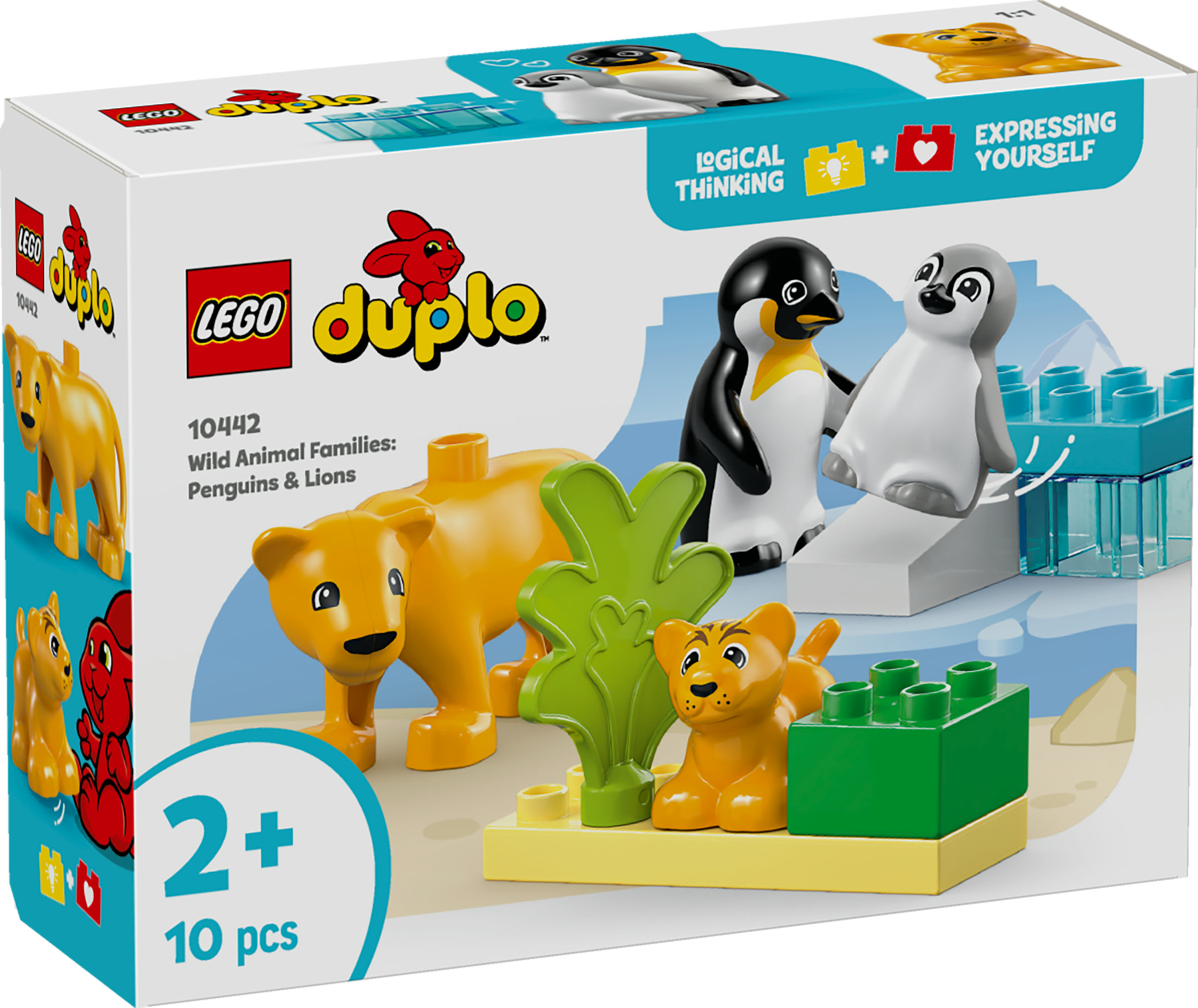 LEGO DUPLO 10442 Luonnoneläinperheet: pingviinit ja leijonat
