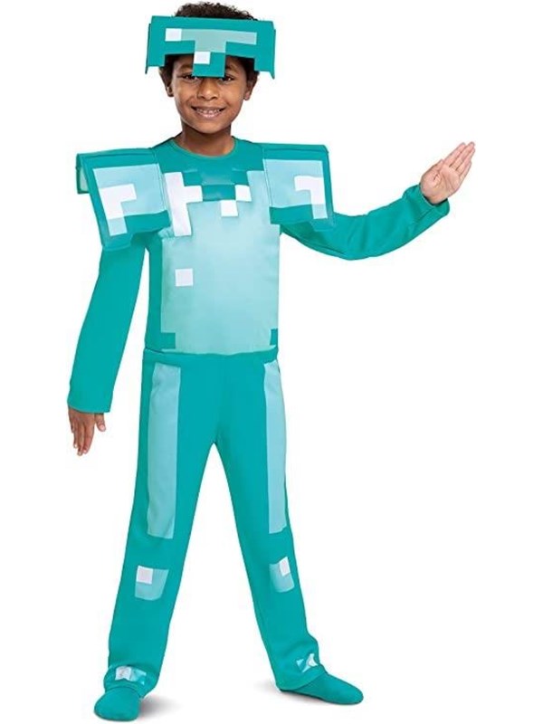Jakks Naamio - Minecraft-puku - Timanttiasu (116 cm)