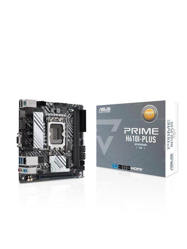 ASUS PRIME H610I-PLUS-CSM Emolevy - Intel H610 - Intel LGA1700 - DDR5 RAM - Mini-ITX