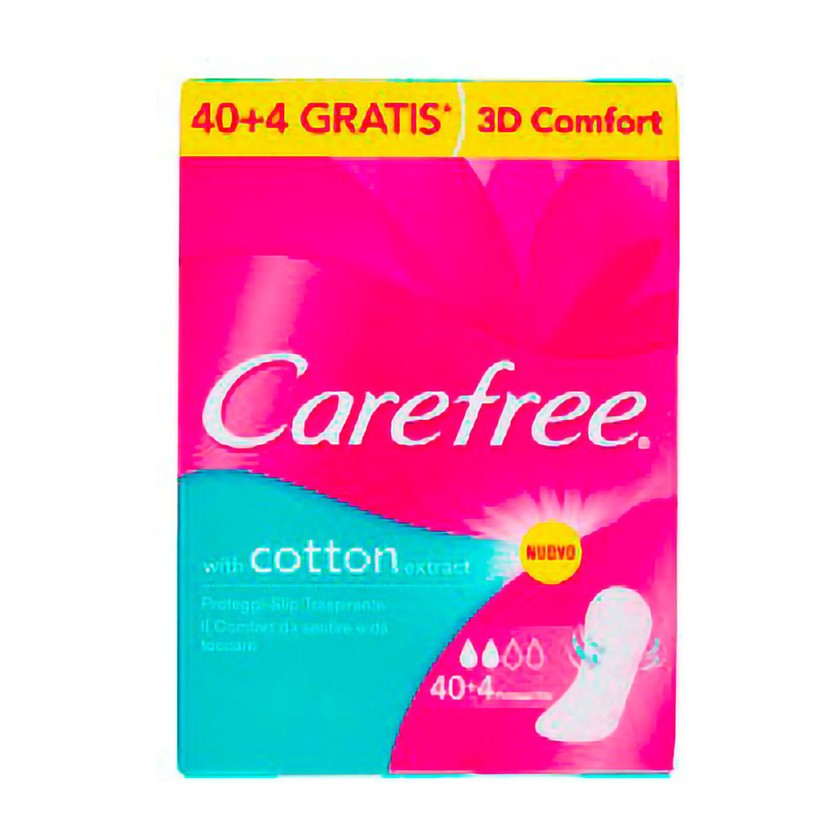 Carefree Anatomiset pikkuhousunsuojat Laatikko 44 pikkuhousunsuojaa