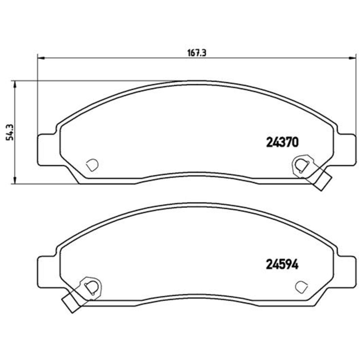 Jarrupalat, levyjarru BREMBO P 34 005
