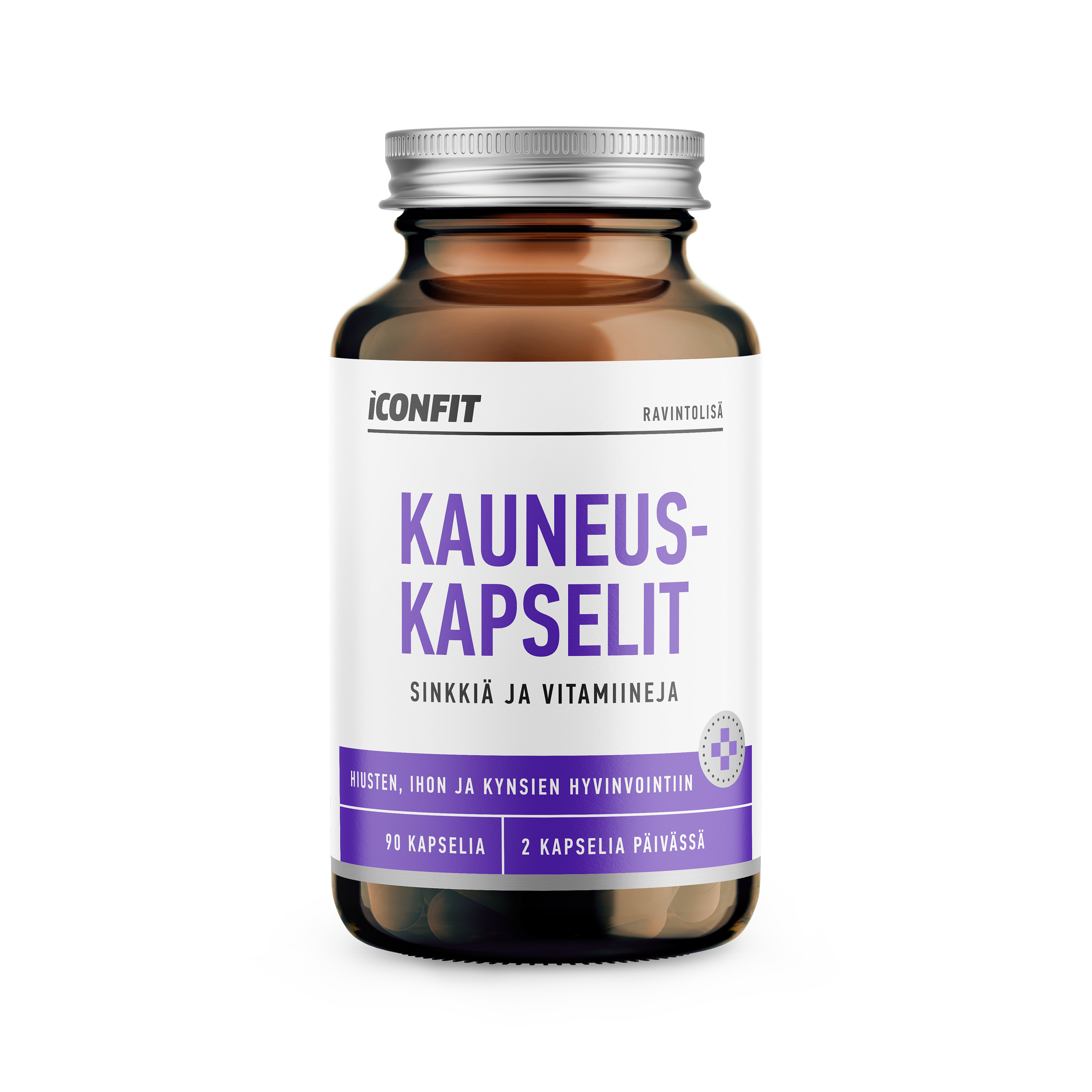Iconfit Kauneuskapselit (Hiusten, ihon ja kynsien hyvinvointiin), 90 kpl