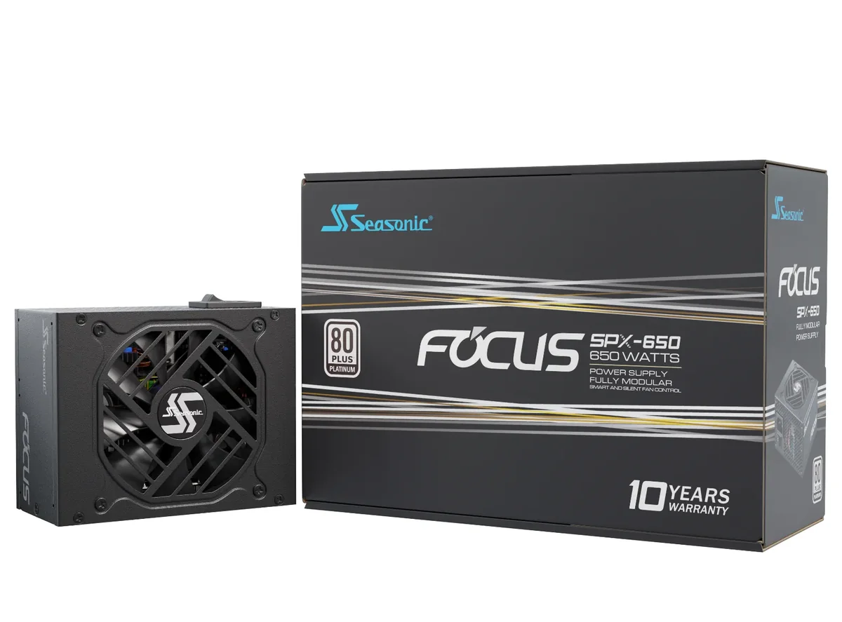 Seasonic FOCUS SPX 650 Virtalähde - 650 Watt - 92 mm - ATX - 80 Plus Platina sertifioitu