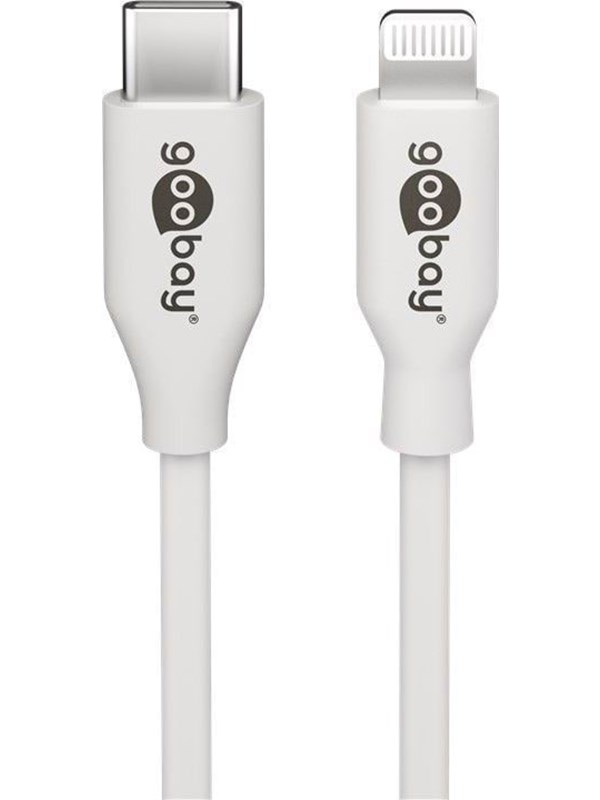 Goobay Lightning - USB-C -kaapeli, 1 m, valkoinen