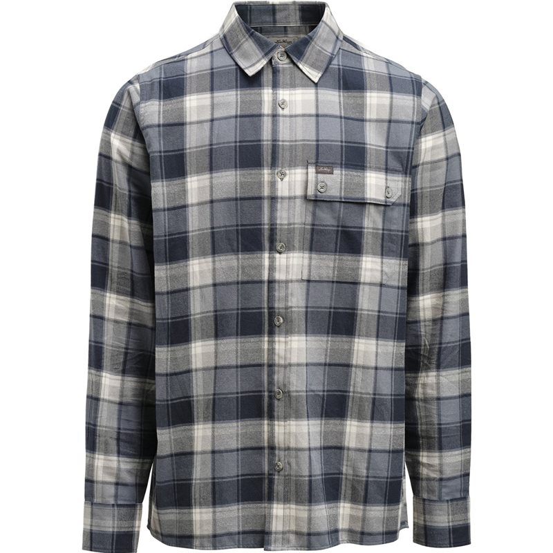 Lundhags Järpen Plaid Flannel Shirt Dk Sky Blue - XS