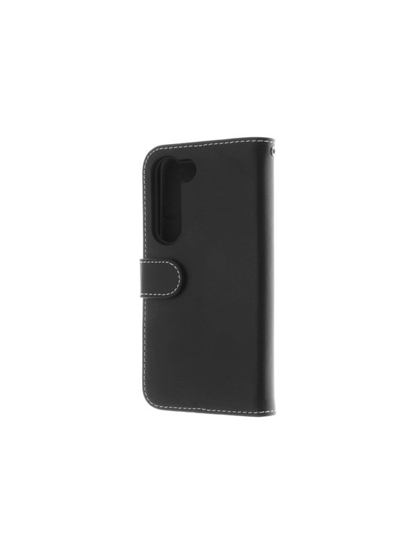 Insmat Exclusive Flip Case -lompakkokotelo, Samsung Galaxy S23 FE, musta