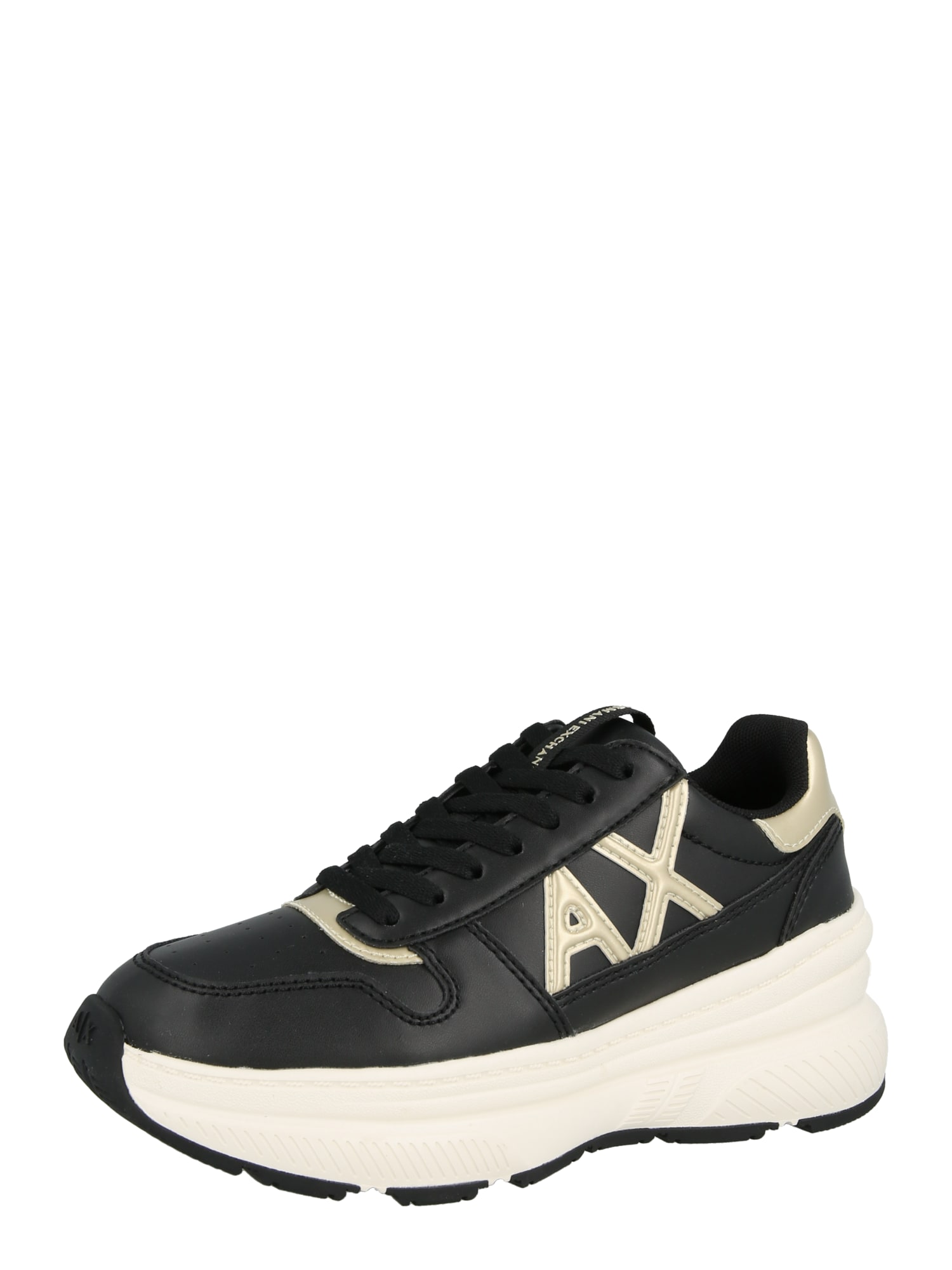 ARMANI EXCHANGE Matalavartiset tennarit kulta / musta