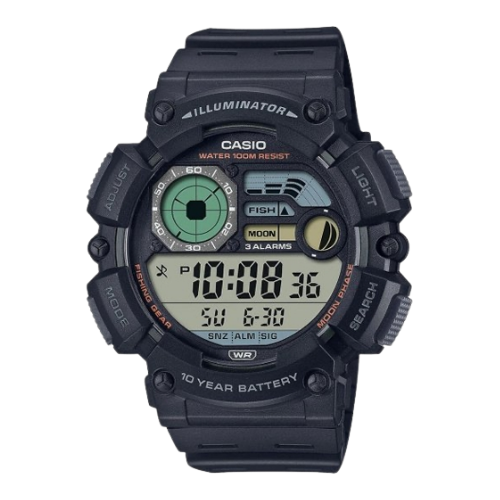Casio WS-1500H-1AVEF Digitaalinen Illuminator-Urheilukello - Musta