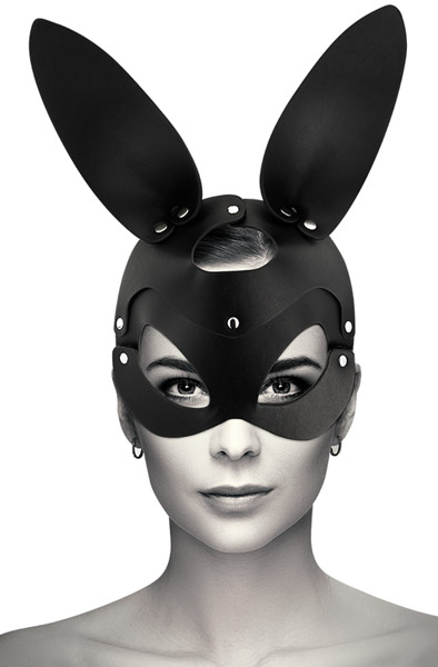 Vegan Leather Mask With Bunny Ears Bunny-asu
