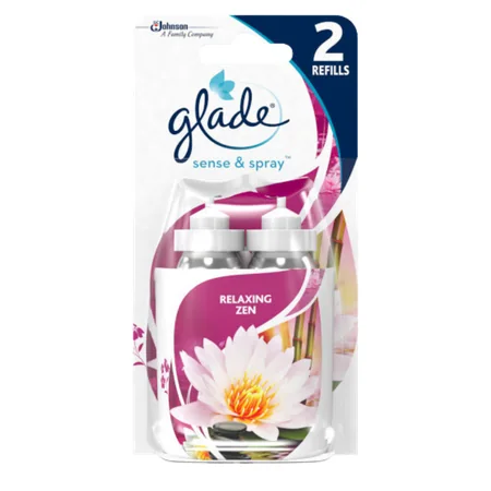 Glade Sense & Spray Relaxing Zen Täyttöpakkaus – 18 ml (2 kpl)