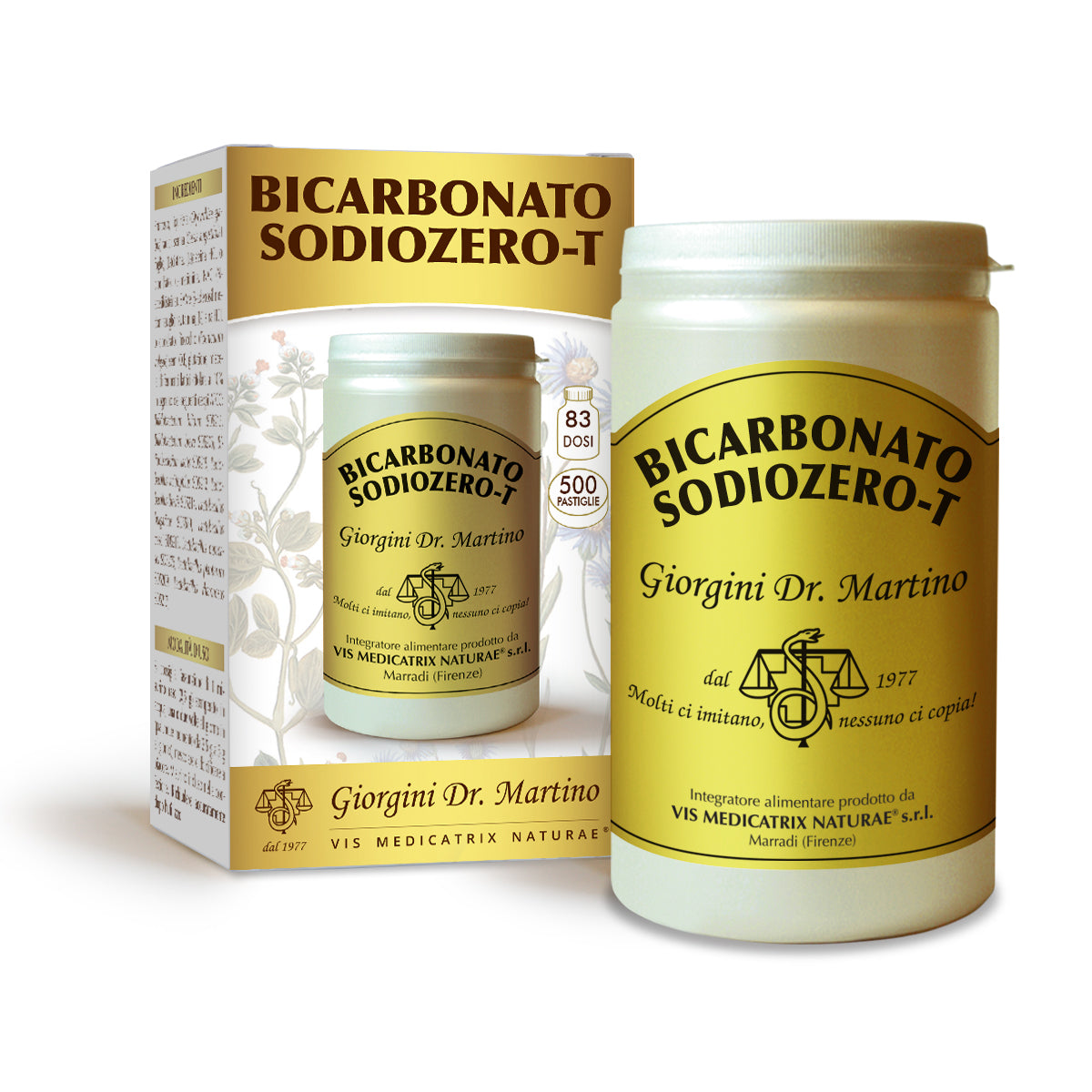 Dr Giorgini Bikarbonaatti Sidiozero-T 500 tablettia à 600 mg - 300 g