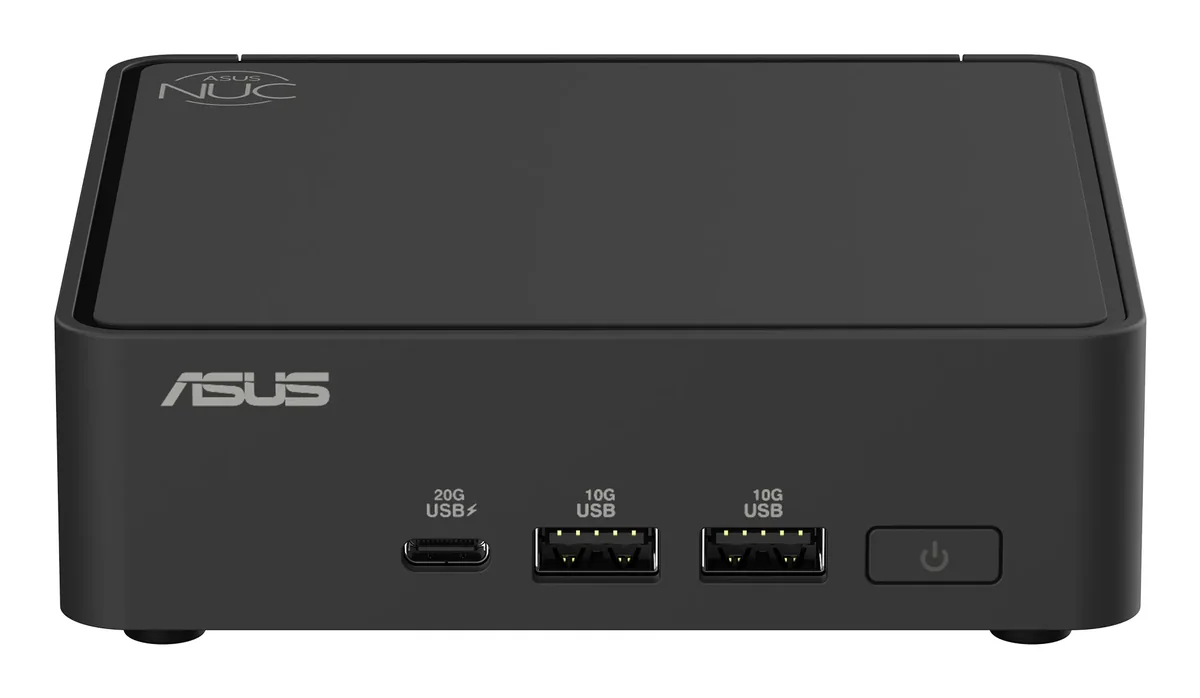 ASUS NUC 15 PRO C3 Intel Core 3 100U -minitietokonerunko, ohut, musta
