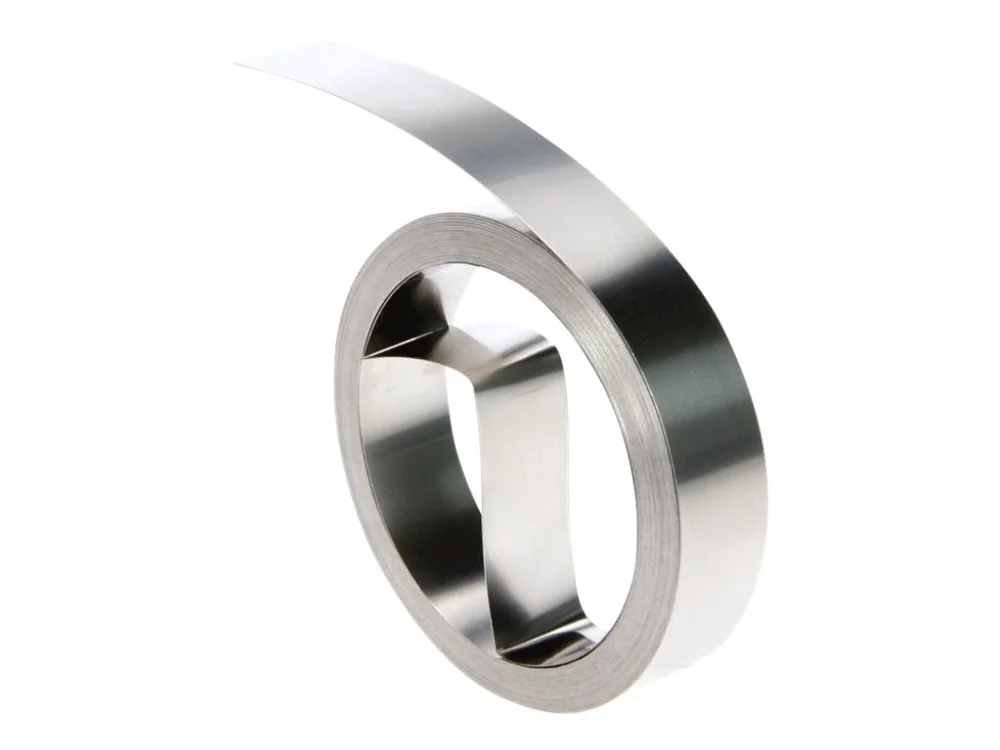 DYMO 12mm Non Adhesive Stainless Steel Tape, Ruostumaton teräs, Ruostumaton teräs, Kiina, 6,4 m, 10 kpl, 55 mm