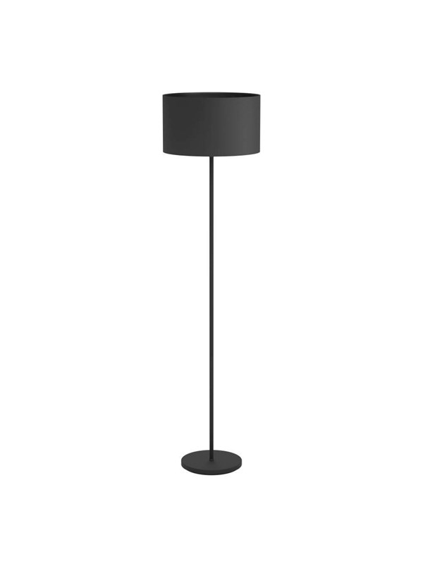 Maserlo lattiavalaisin, musta, korkeus 151 cm, kangas/teräs
