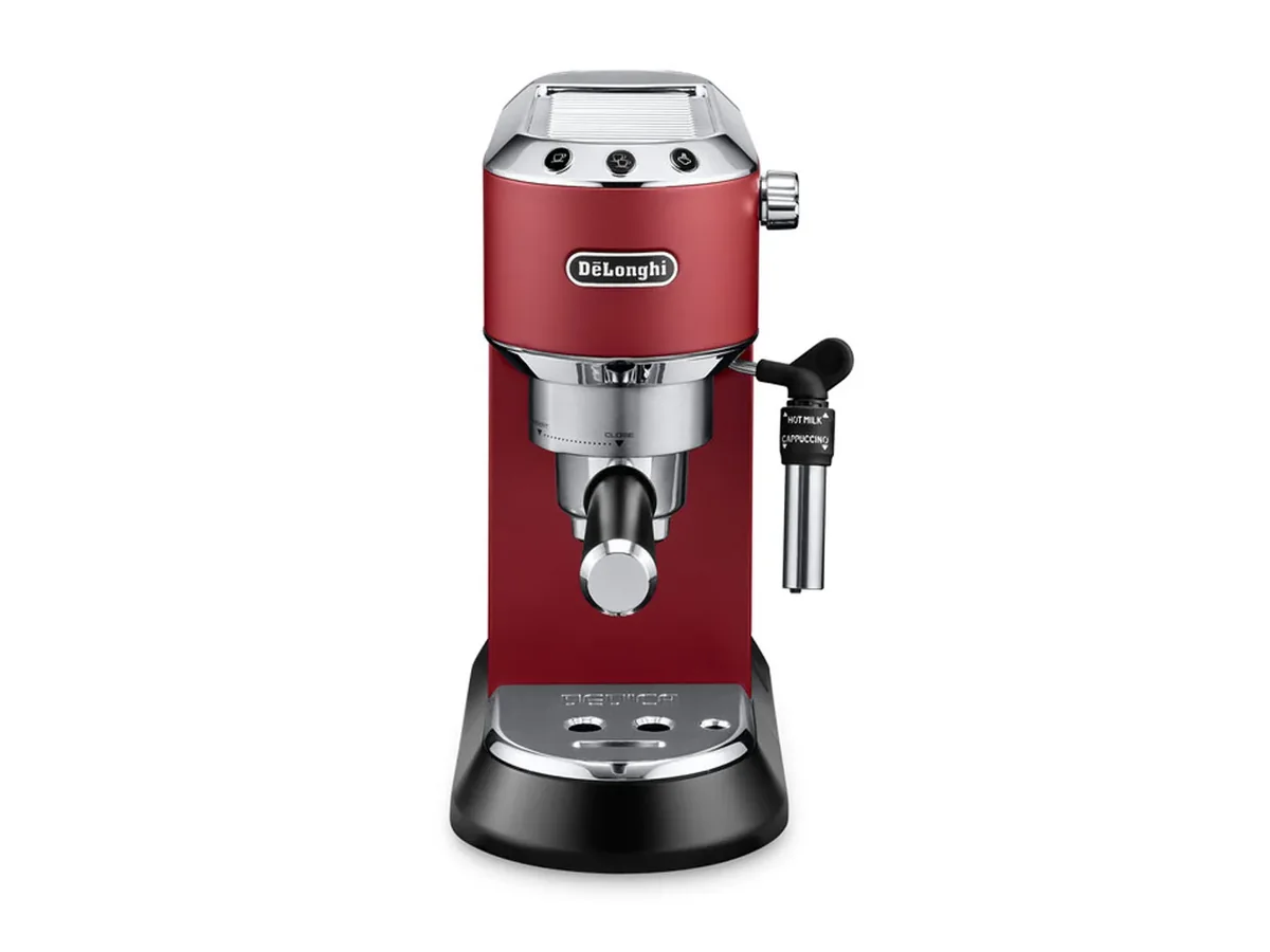 De'Longhi Dedica EC 685 -manuaalinen espressokone, punainen