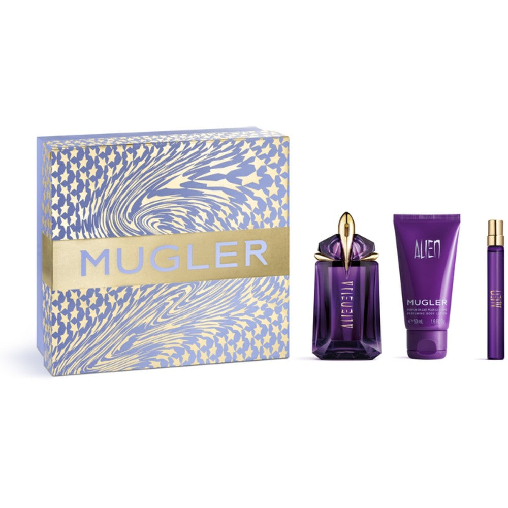 Setti Thierry Mugler Alien EDP 60 ml, EDP-miniaturesuihke 10 ml + suihkumaito 50 ml 60 ml
