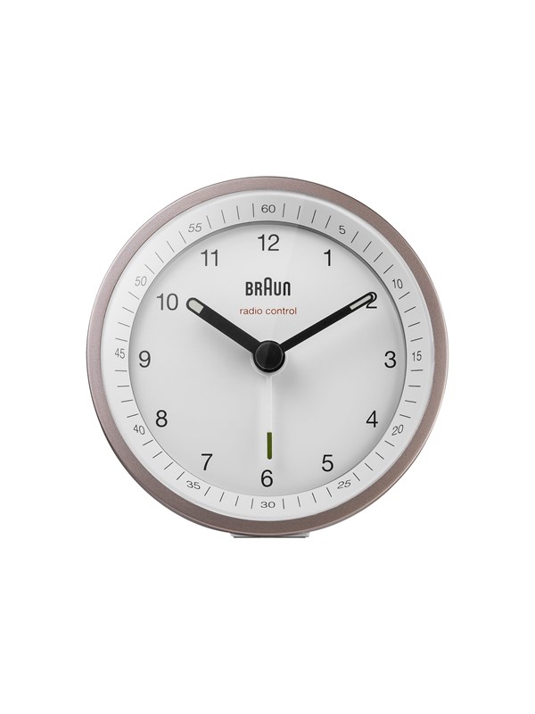 Braun BC 07 PW-DCF Radio-ohjattu analoginen herätyskello - Vaaleanpunainen/Valkoinen
