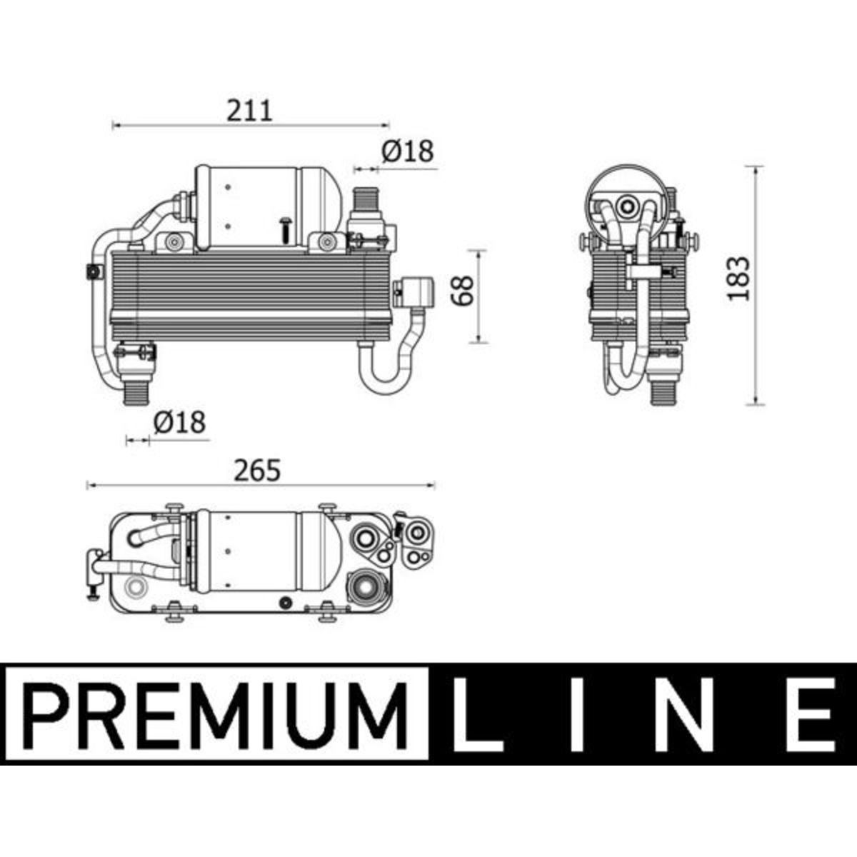 Lauhdutin, ilmastointilaite MAHLE AC 960 000P