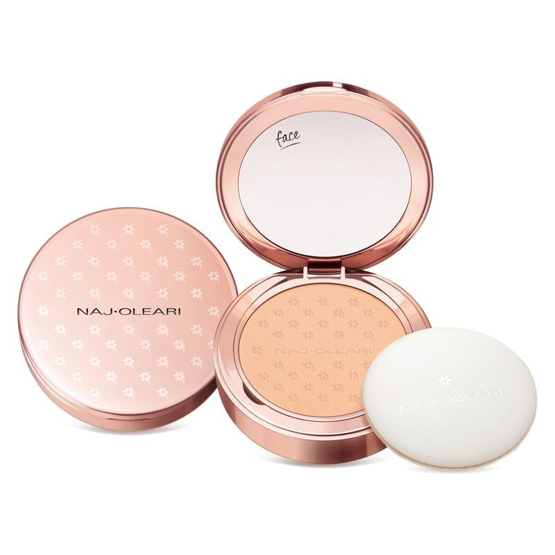 Naj·Oleari Skin Caress Uniforming Compact Powder 01 - lämmin beige